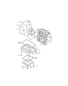 Engine Mounting Flange And Oil Sump Diagram and Parts List for SX3100 54ALB4S727-54ALB4SW727-54ALB4SX727-54ALB4SY727-54ALB4SZ727-54AMB4S727-54AMB4SW727-54AMB4SX727-54AMB4SY727-54AMB4SZ727 Cub Cadet Lawn Tractor